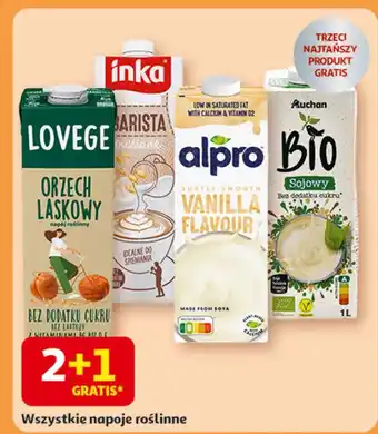 Auchan Napój sojowy naturalny Auchan Bio oferta