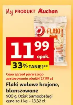Auchan Flaki cielęce blanszowane Auchan oferta