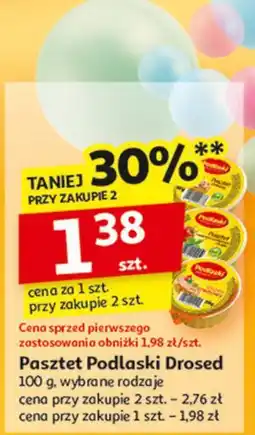 Auchan Pasztet drobiowy z papryką Drosed Podlaski oferta