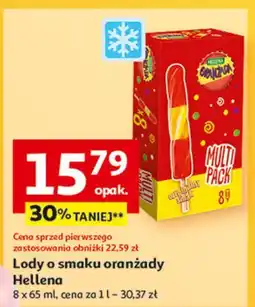 Auchan Lód świderek Hellena Oranżada oferta