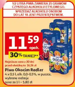 Auchan Piwo Okocim Radler Pomarańcza Sycylijska Z Limonką 0% oferta