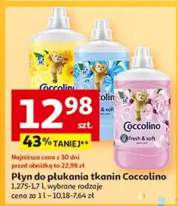 Auchan Płyn do płukania silk lily Coccolino Fresh & Soft oferta
