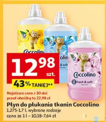 Auchan Płyn do płukania silk lily Coccolino Fresh & Soft oferta