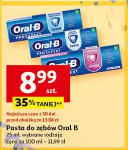 Auchan Pasta do zębów healthy whitening Oral-B Pro-Expert oferta