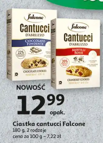 Auchan Ciasteczka z żurawiną Falcone oferta