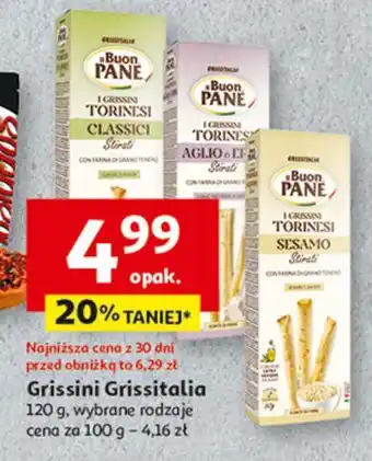 Auchan Paluszki grissini torinesi z sezamem Il Buon Pane oferta
