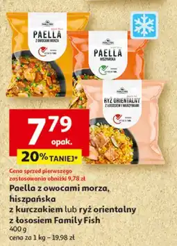 Auchan Ryż orientalny z łososiem i warzywami Family Fish oferta