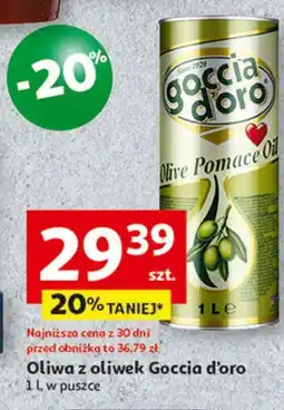 Auchan Oliwa z oliwek sansa - puszka Goccia D'oro oferta