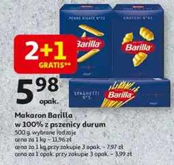 Auchan Makaron spaghetti no 5 Barilla oferta