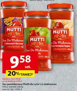 Auchan Sos pomidorowy parmigiano reggiano Mutti oferta