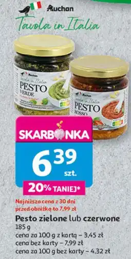 Auchan Pesto rosso Auchan Tavola In Italia oferta