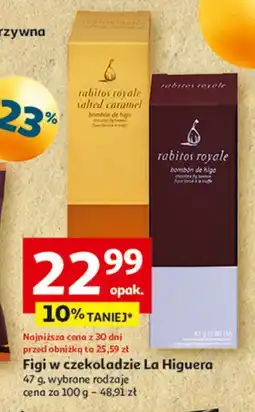 Auchan Figi w czekoladzie słony karmel La Higuera oferta