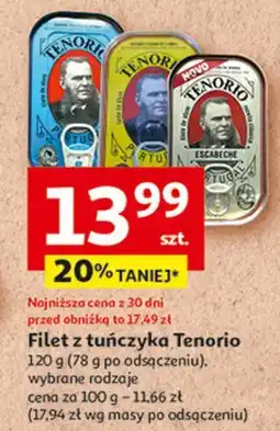 Auchan Filety z tuńczyka lekko marynowane Tenorio oferta