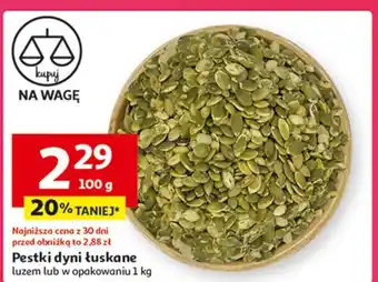 Auchan Pestki dyni łuskane oferta