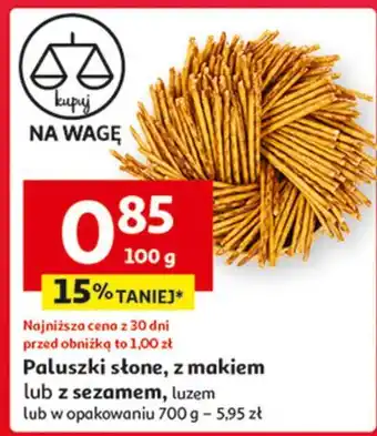 Auchan Paluszki z sezamem oferta