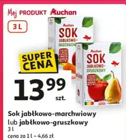 Auchan Sok jabłkowo-gruszkowy Auchan oferta