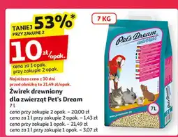 Auchan Żwirek drewniany uniwersalny Pet's Dream oferta