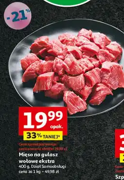 Auchan Mięso na gulasz wołowe Auchan Pewni Dobrego oferta