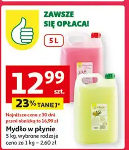 Auchan Mydło w płynie oliwka Podniesiony Kciuk oferta