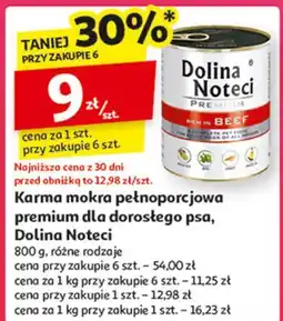 Auchan Karma dla dorosłych psów bogata w wołowinę Dolina Noteci oferta