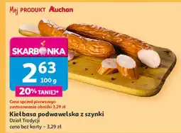 Auchan Kiełbasa podwawelska z szynki oferta