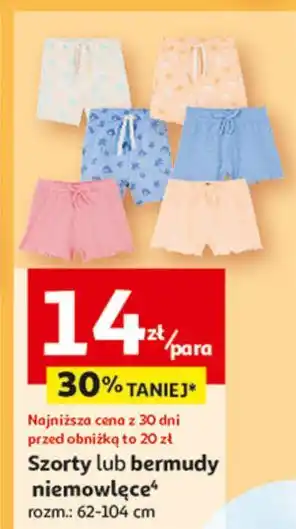 Auchan Bermudy 62-104 cm oferta