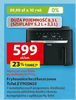 Auchan Frytkownica beztłuszczowa ey901n10 Tefal oferta
