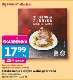 Auchan Sztuka mięsa z indyka wolno gotowana Auchan oferta