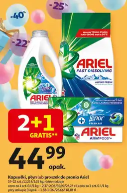 Auchan Kapsułki do prania Ariel 3 In 1 oferta