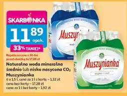 Auchan Woda gazowana Muszynianka oferta