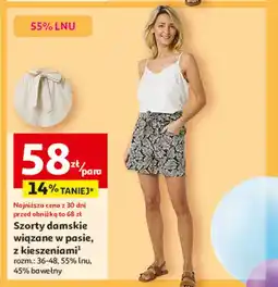 Auchan Szorty damskie 36-48 oferta