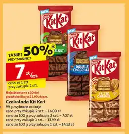 Auchan Czekolada salted caramel Kitkat oferta