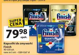 Auchan Tabletki do zmywarek lemon Finish Ultimate Plus oferta