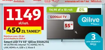 Auchan Telewizor 55 q55ua231 Qilive oferta