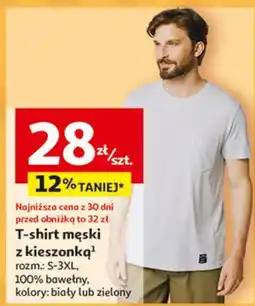 Auchan T-shirt męski s-3xl oferta