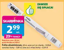 Auchan Folia aluminiowa 10 m Podniesiony Kciuk oferta