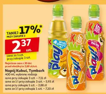 Auchan Napój marchew-malina-limonka Kubuś Play! oferta