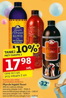 Auchan Płyn do kąpieli dragon flower Tesori D'oriente oferta