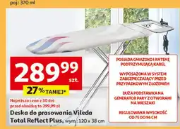 Auchan Deska do prasowania total reflect plus Vileda oferta