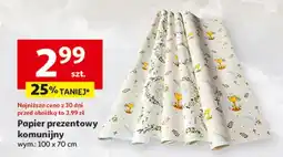 Auchan Papier prezentowy komunijny 100 x 70 cm oferta