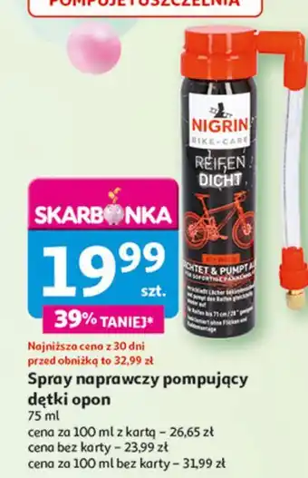 Auchan Spray do przebitych dętek Nigrin oferta