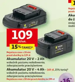 Auchan Akumulator 20 v 4.0 ah oferta