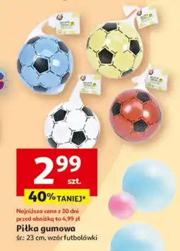 Auchan Piłka gumowa 23 cm oferta