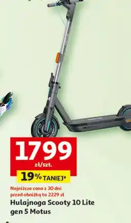 Auchan Hulajnoga elektryczna scooty 10 lite Motus oferta