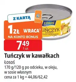 E.Leclerc Tuńczyk kawałki w sosie własnym Łosoś Ustka oferta