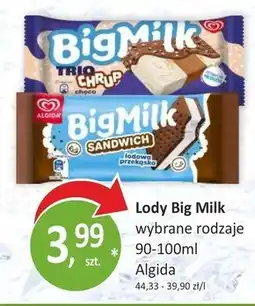 Passa Big Milk Sandwich Lody o smaku waniliowym w ciastkach 100 ml oferta