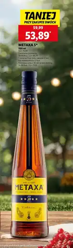Lidl Napój alkoholowy Metaxa oferta