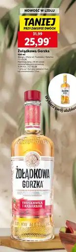 Lidl Wódka smakowa Żołądkowa Gorzka oferta