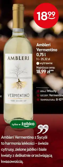 Żabka Wino wytrawne Białe oferta