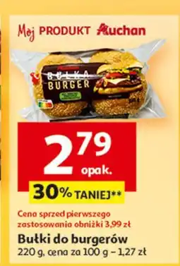 Auchan Bułka do burgera Auchan Różnorodne (Logo Czerwone) oferta
